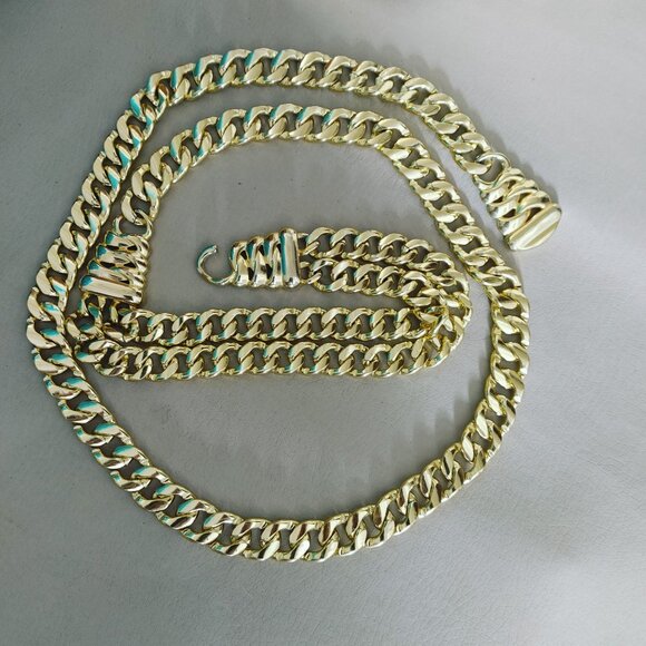 Gold Chain Waist Belt Double Layer Design Versatile Adjustable Vintage Style main image 10